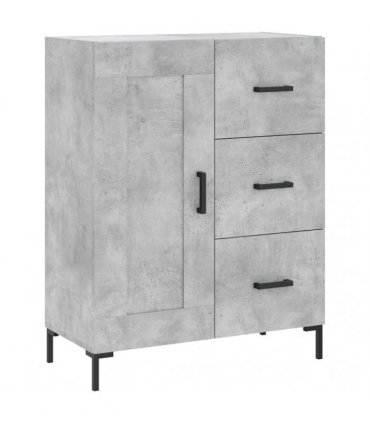 vidaXL Highboard Concrete Grey 69,5x34x180 cm Engineered Wood