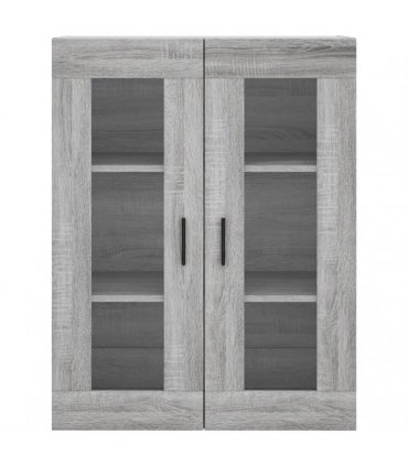 vidaXL Highboard Grey Sonoma 69,5x34x180 cm Engineered Wood