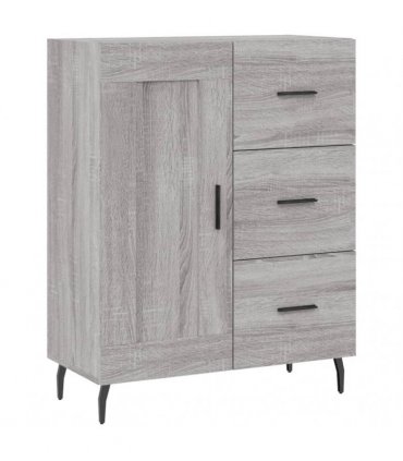 vidaXL Highboard Grey Sonoma 69,5x34x180 cm Engineered Wood