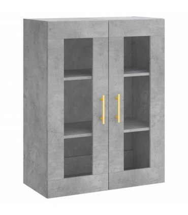 vidaXL Highboard Concrete Grey 69,5x34x180 cm Engineered Wood
