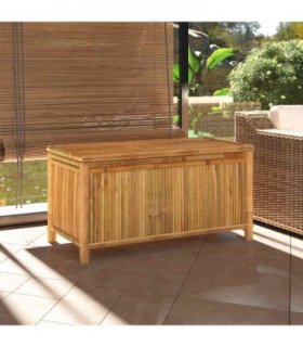 vidaXL Garden Storage Box 110x52x55cm Bamboo