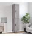 vidaXL Highboard Grey Sonoma 34,5x34x180 cm Engineered Wood
