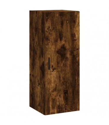 vidaXL Highboard Smoked Oak 34,5x34x180 cm Engineered Wood