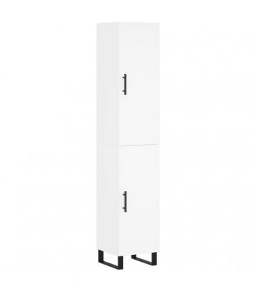 vidaXL Highboard White 34,5x34x180 cm Engineered Wood