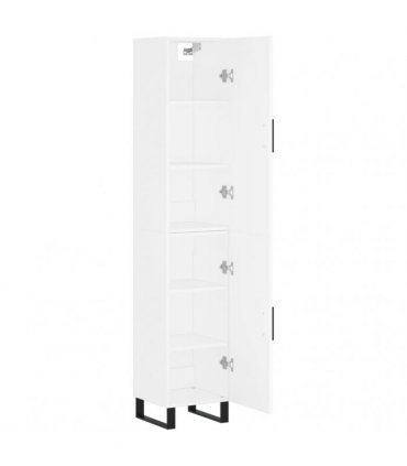 vidaXL Highboard White 34,5x34x180 cm Engineered Wood