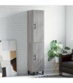 vidaXL Highboard Grey Sonoma 34,5x34x180 cm Engineered Wood