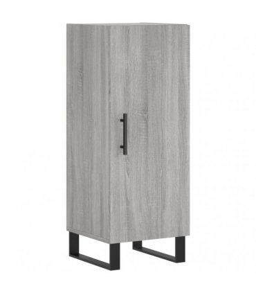 vidaXL Highboard Grey Sonoma 34,5x34x180 cm Engineered Wood
