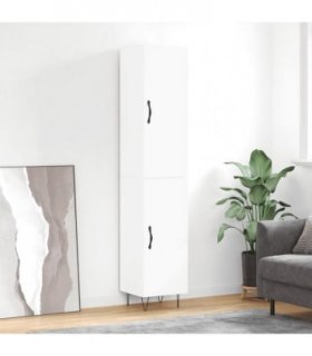 vidaXL Highboard White 34,5x34x180 cm Engineered Wood