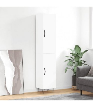 vidaXL Highboard White 34,5x34x180 cm Engineered Wood