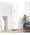 vidaXL Highboard White 34,5x34x180 cm Engineered Wood