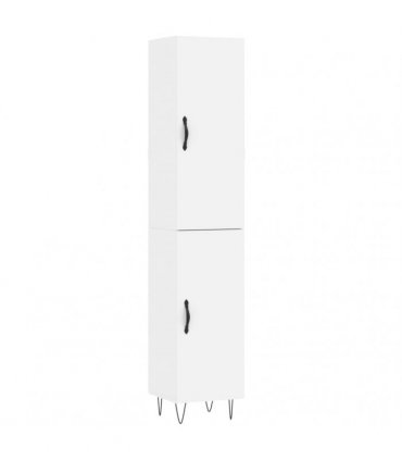 vidaXL Highboard White 34,5x34x180 cm Engineered Wood
