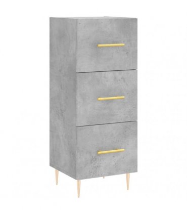 vidaXL Highboard Concrete Grey 34,5x34x180 cm Engineered Wood