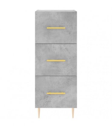 vidaXL Highboard Concrete Grey 34,5x34x180 cm Engineered Wood