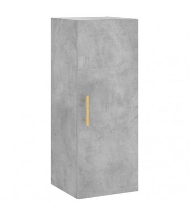 vidaXL Highboard Concrete Grey 34,5x34x180 cm Engineered Wood