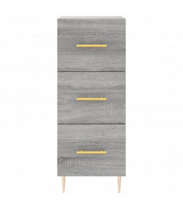 vidaXL Highboard Grey Sonoma 34,5x34x180 cm Engineered Wood