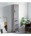 vidaXL Highboard Grey Sonoma 34,5x34x180 cm Engineered Wood
