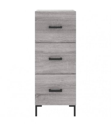 vidaXL Highboard Grey Sonoma 34,5x34x180 cm Engineered Wood