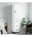 vidaXL Highboard White 34,5x34x180 cm Engineered Wood