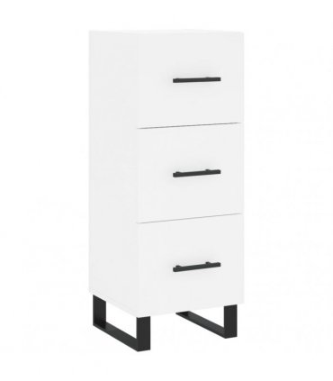 vidaXL Highboard White 34,5x34x180 cm Engineered Wood