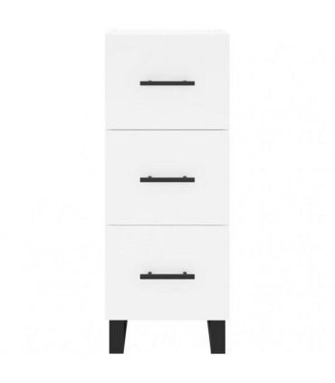 vidaXL Highboard White 34,5x34x180 cm Engineered Wood