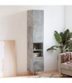 vidaXL Highboard Concrete Grey 34,5x34x180 cm Engineered Wood