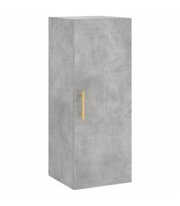 vidaXL Highboard Concrete Grey 34,5x34x180 cm Engineered Wood