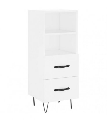 vidaXL Highboard White 34,5x34x180 cm Engineered Wood
