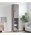 vidaXL Highboard Grey Sonoma 34,5x34x180 cm Engineered Wood