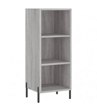 vidaXL Highboard Grey Sonoma 34,5x34x180 cm Engineered Wood