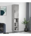 vidaXL Highboard Grey Sonoma 34,5x34x180 cm Engineered Wood