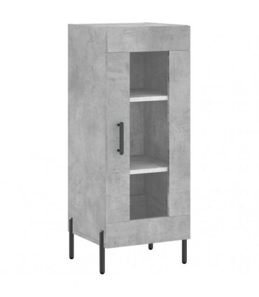 vidaXL Highboard Concrete Grey 34,5x34x180 cm Engineered Wood