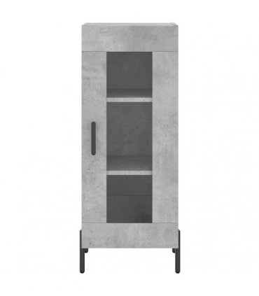 vidaXL Highboard Concrete Grey 34,5x34x180 cm Engineered Wood
