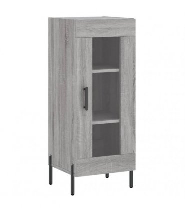 vidaXL Highboard Grey Sonoma 34,5x34x180 cm Engineered Wood
