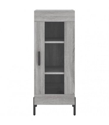 vidaXL Highboard Grey Sonoma 34,5x34x180 cm Engineered Wood
