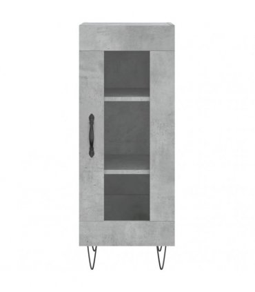 vidaXL Highboard Concrete Grey 34,5x34x180 cm Engineered Wood