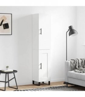 vidaXL Highboard White 34,5x34x180 cm Engineered Wood