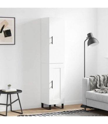 vidaXL Highboard White 34,5x34x180 cm Engineered Wood