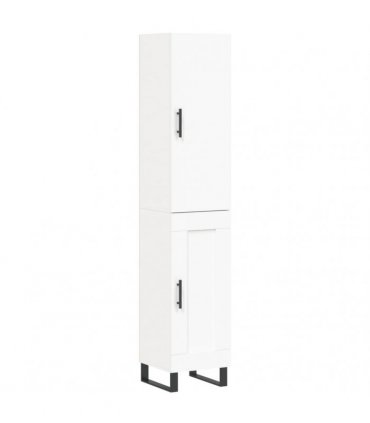 vidaXL Highboard White 34,5x34x180 cm Engineered Wood