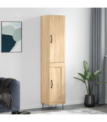 vidaXL Highboard Sonoma Oak 34,5x34x180 cm Engineered Wood