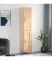 vidaXL Highboard Sonoma Oak 34,5x34x180 cm Engineered Wood
