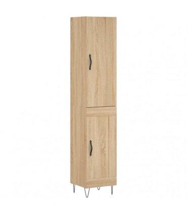 vidaXL Highboard Sonoma Oak 34,5x34x180 cm Engineered Wood
