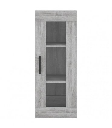 vidaXL Highboard Grey Sonoma 34,5x34x180 cm Engineered Wood