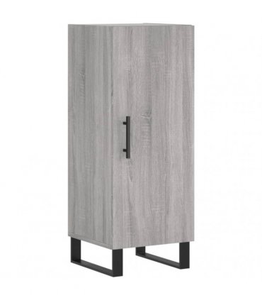 vidaXL Highboard Grey Sonoma 34,5x34x180 cm Engineered Wood