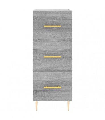 vidaXL Highboard Grey Sonoma 34,5x34x180 cm Engineered Wood