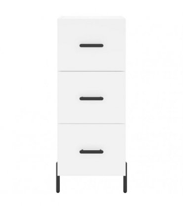 vidaXL Highboard White 34,5x34x180 cm Engineered Wood