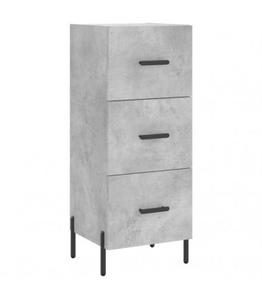 vidaXL Highboard Concrete Grey 34,5x34x180 cm Engineered Wood
