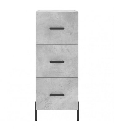 vidaXL Highboard Concrete Grey 34,5x34x180 cm Engineered Wood