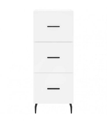 vidaXL Highboard White 34,5x34x180 cm Engineered Wood