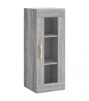 vidaXL Highboard Grey Sonoma 34,5x34x180 cm Engineered Wood