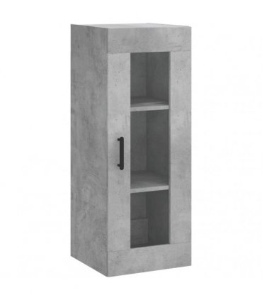 vidaXL Highboard Concrete Grey 34,5x34x180 cm Engineered Wood